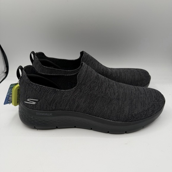 Skechers Go Walk Flex Shoes Mens Sz 13 Black Slip in Sneakers Mesh Comfort NWT
